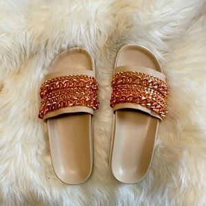 Kendal and Kylie rose gold chain slides